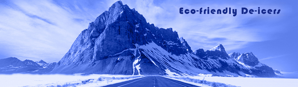 header Eco-friendly De-icers, Dr. Ice Strong, Dr. Ice Light, Dr. Ice Conventional De-icer